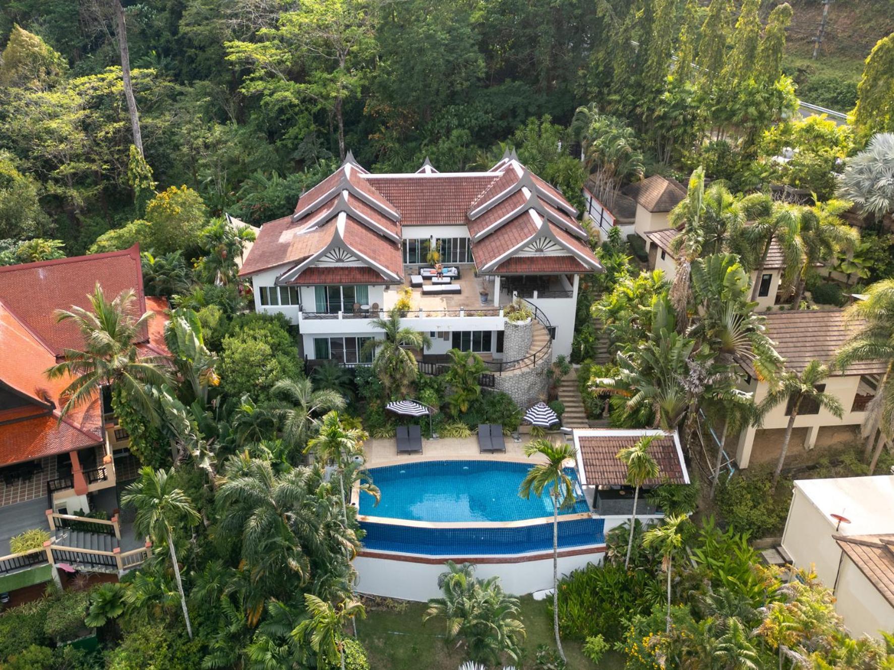 Villa Kinnaree Grand - Pool, Panoramic Views, Maid Kamala Beach
