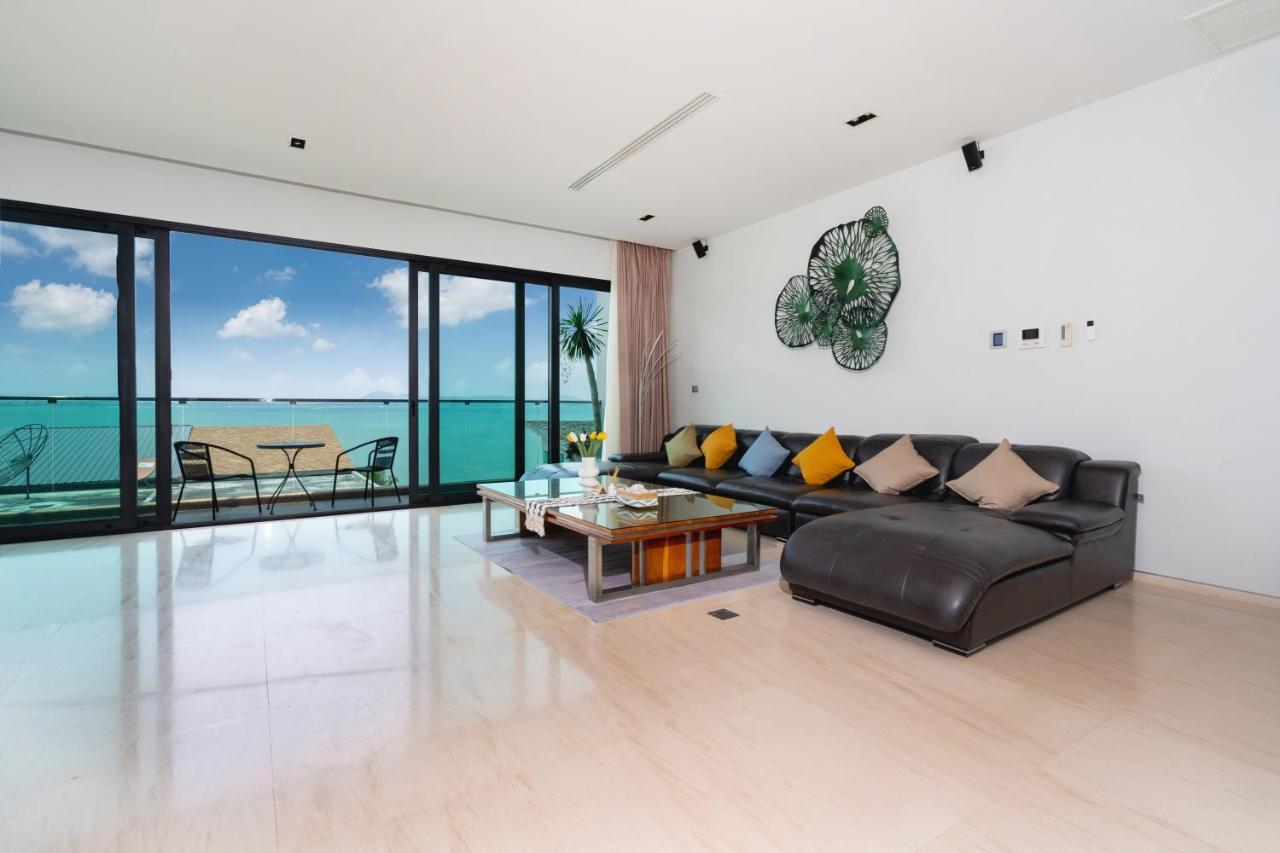 Villa 【天-逸】eva Beach四卧海滨别墅 私人沙滩 海景泳池 专职佣人 免费早餐 海景浴池 烧烤架 *