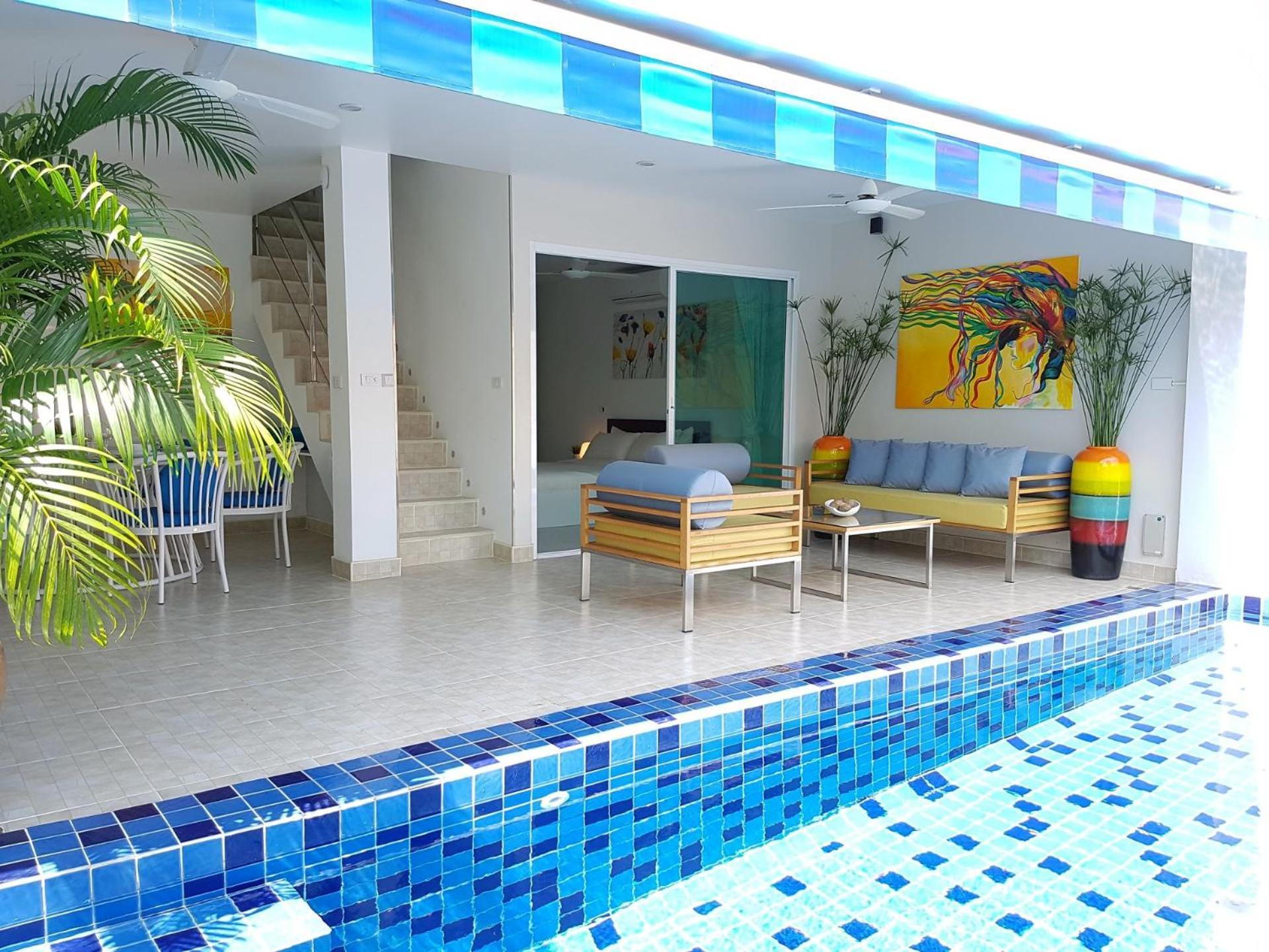 Beachside 3-bedroom Townhouse W Private Pool At 70 Meters From