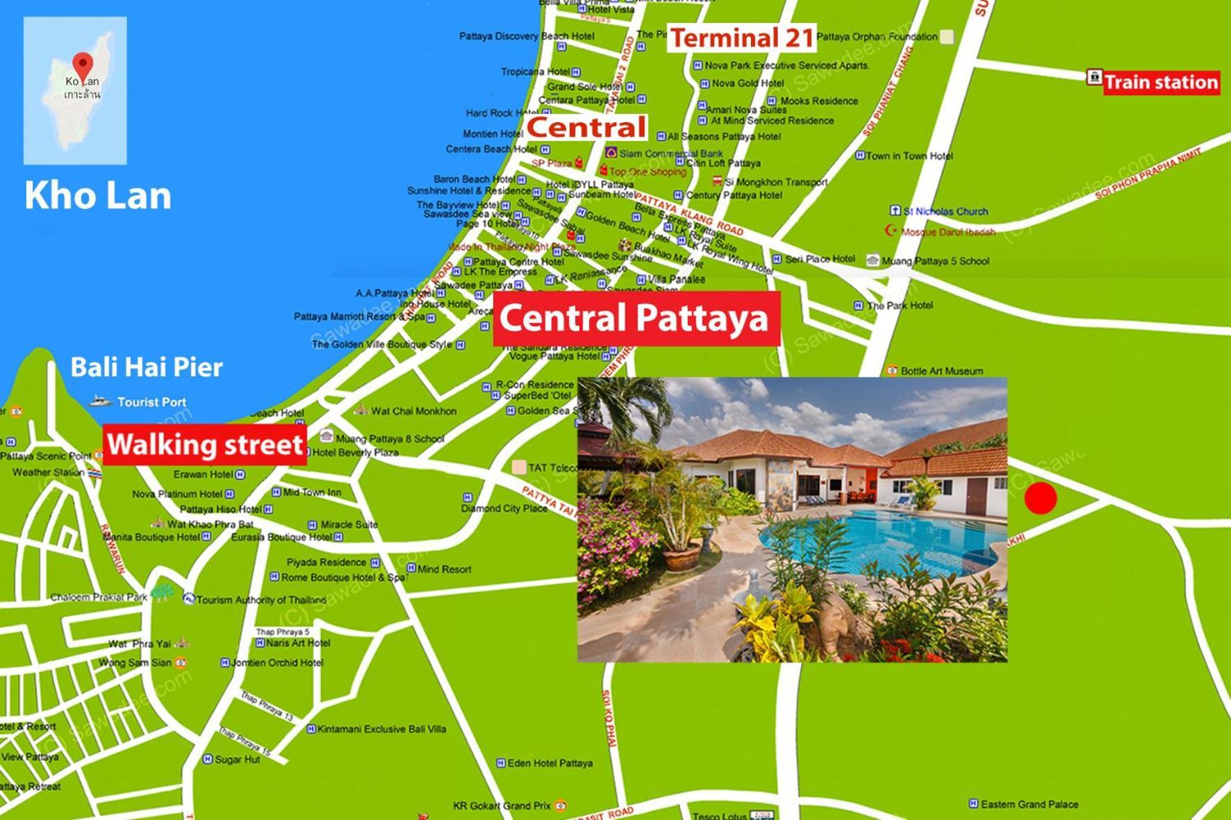 Pattaya Hill Close To Walking St And Villa Nong Prue