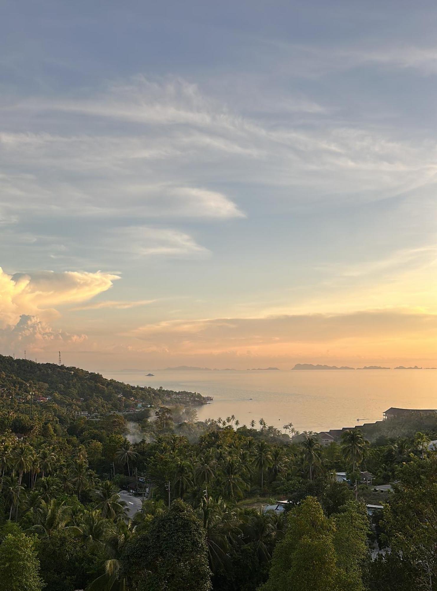 Sunset Hilltop Ocean View 2bd House Haad Tian