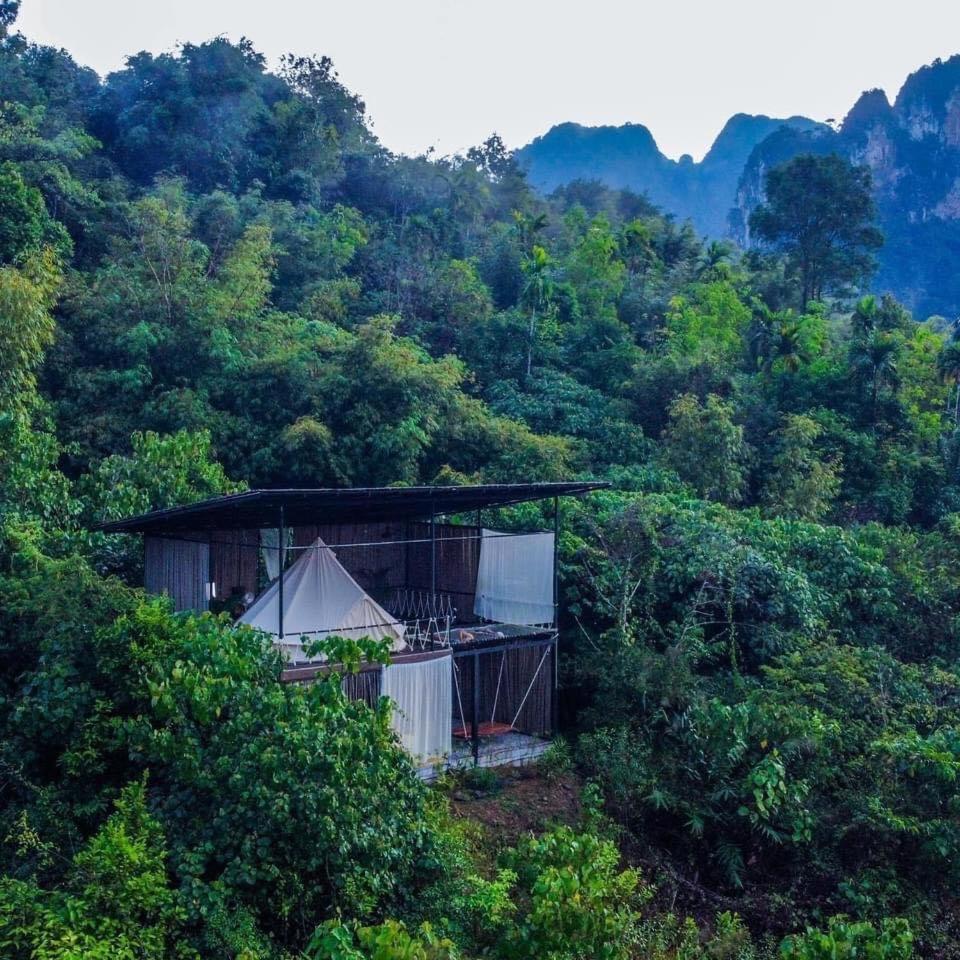 Tanoshi Glamping In Khao Sok Luxury tent Khao Sok National Park
