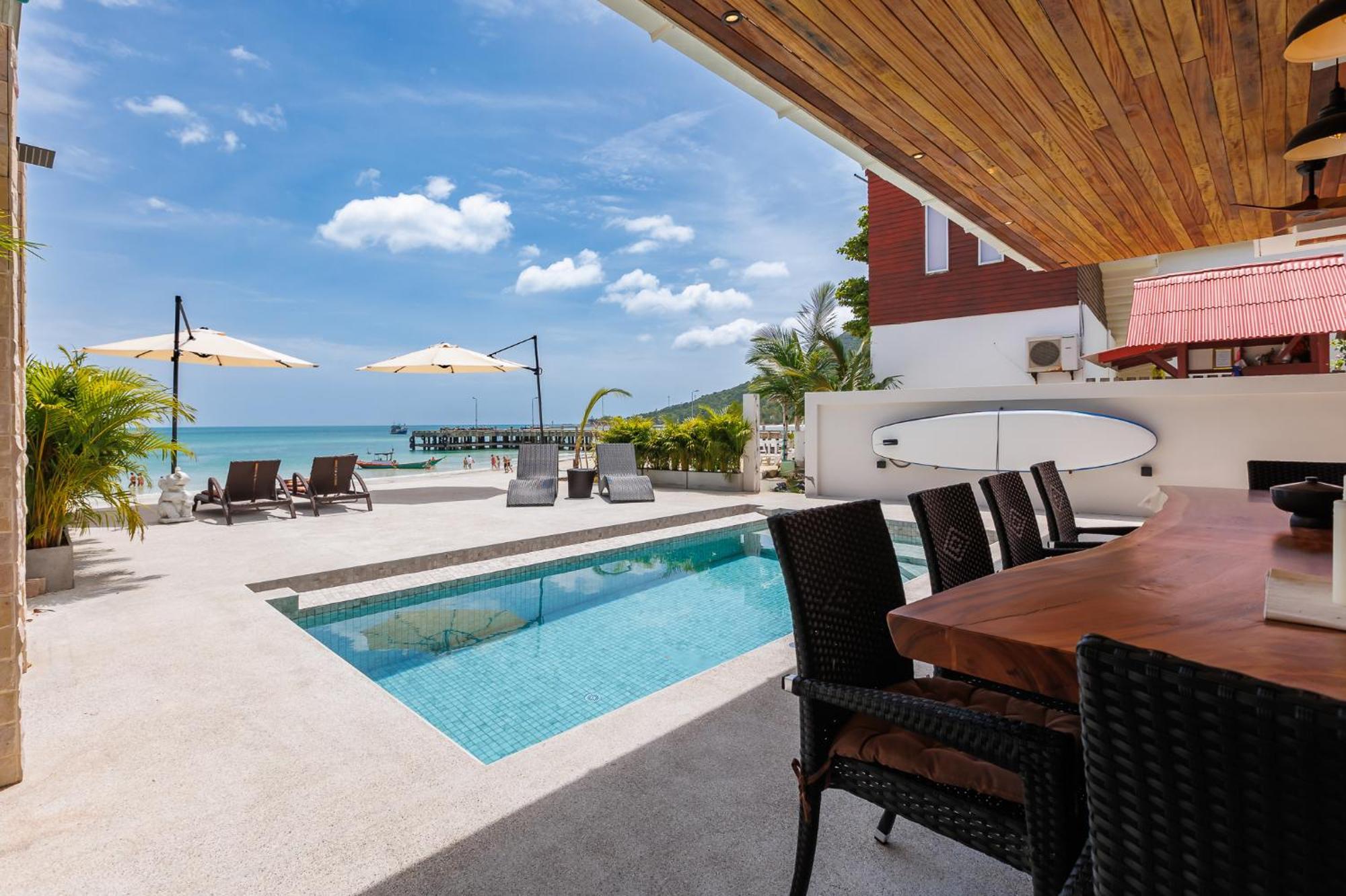 Zivilla Private Pool Beachfront * Chaloklum