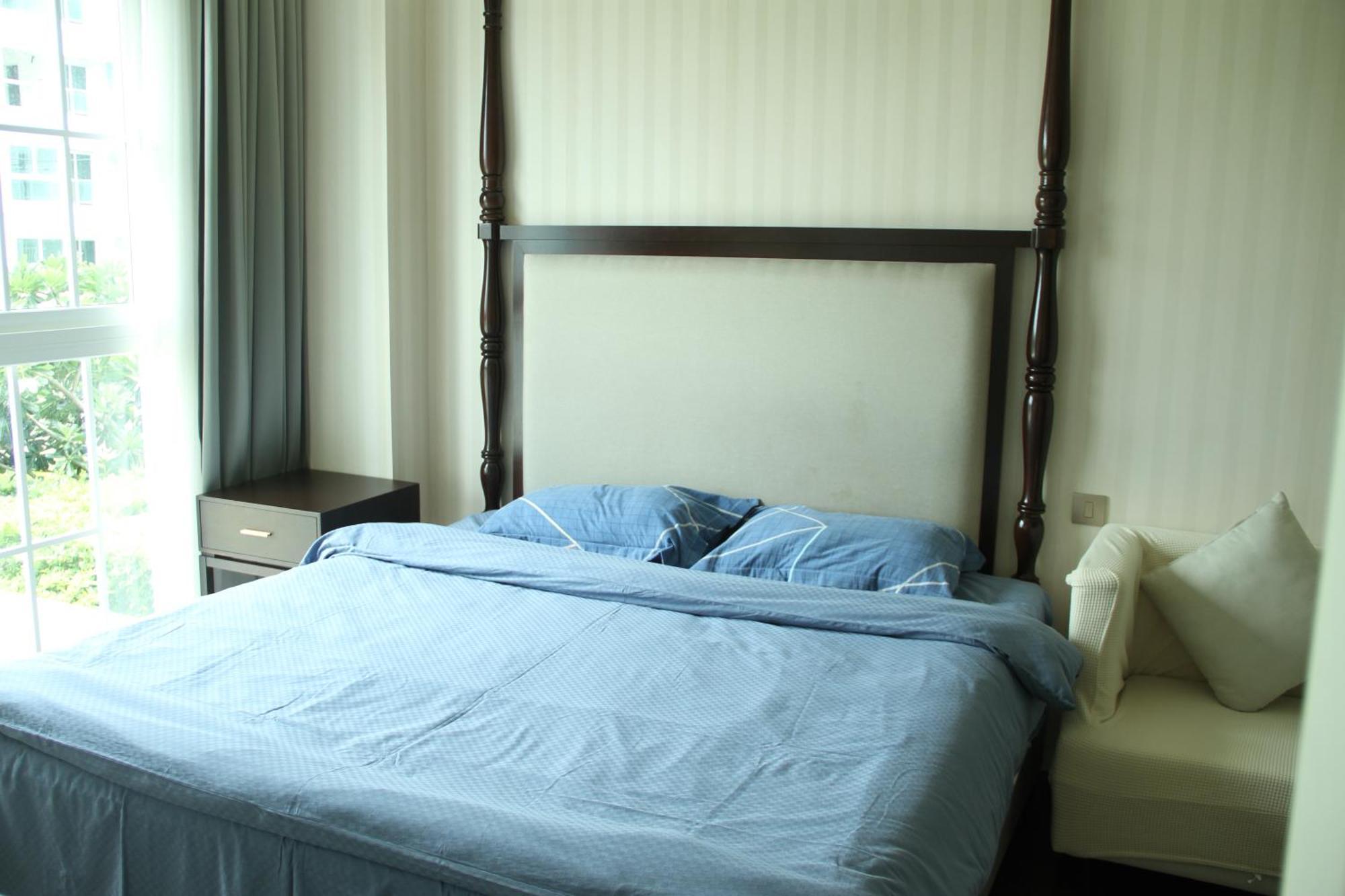 Apartment Grand Florida芭提雅带免费游泳池温泉桑拿浴和健身房瑜伽室私家海滩公寓e206 Na Chom Thian