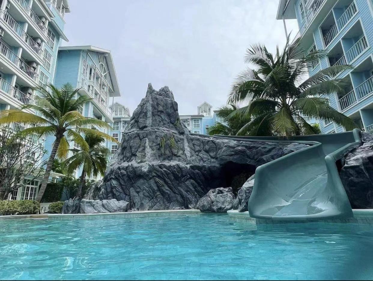 Apartment Grand Florida芭提雅带免费游泳池温泉桑拿浴和健身房瑜伽室私家海滩公寓e206 *