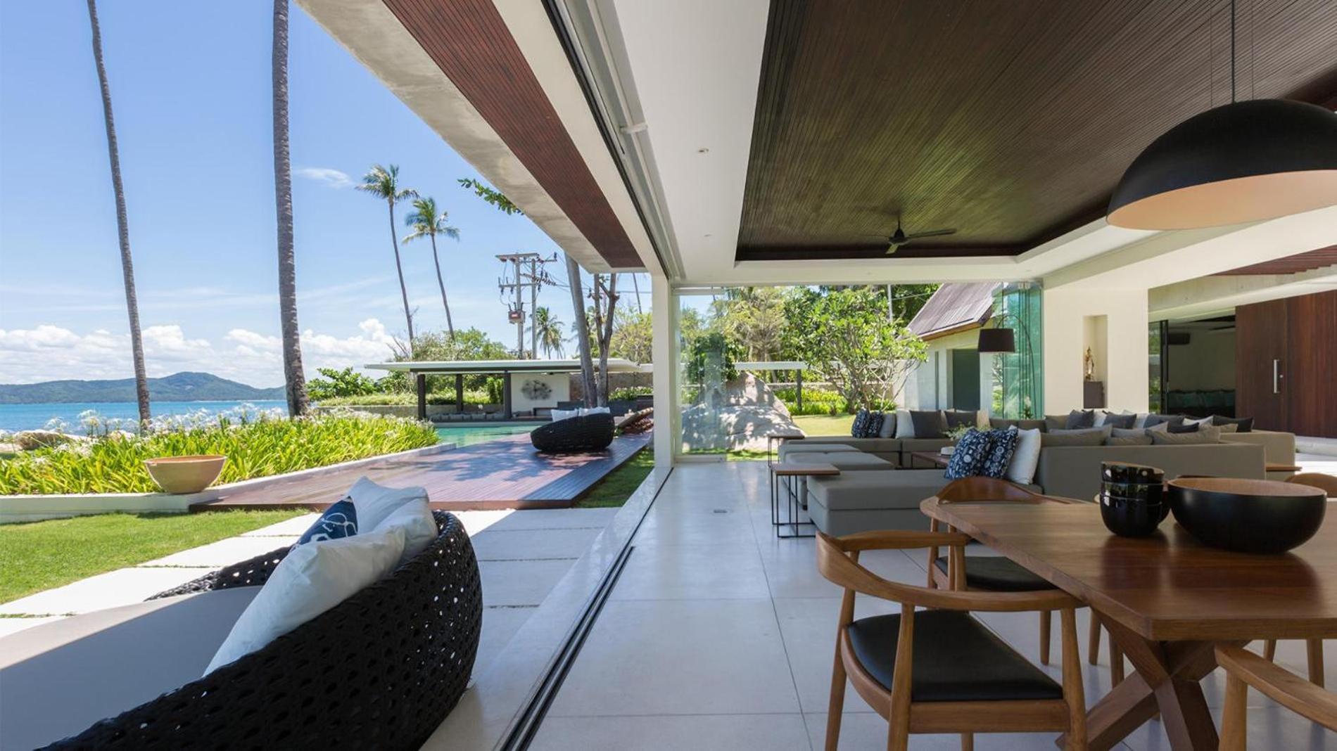 Fashionable Malabar Beachfront 5 Bedrooms 2 Kid's Bedrooms * Laem Sor