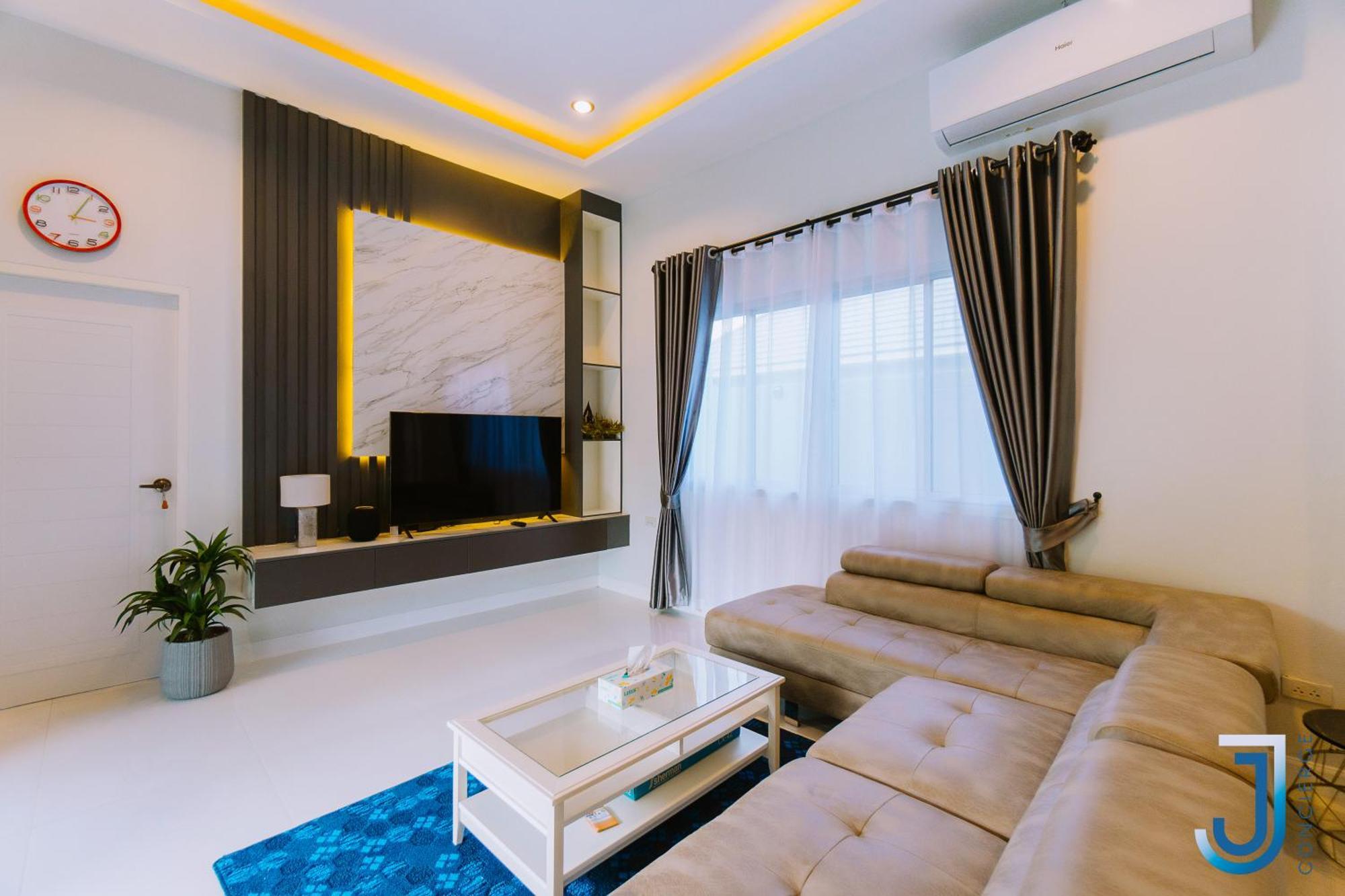 Villa Oasis Moderne A Pattaya Avec Piscine , 3 , Calme *
