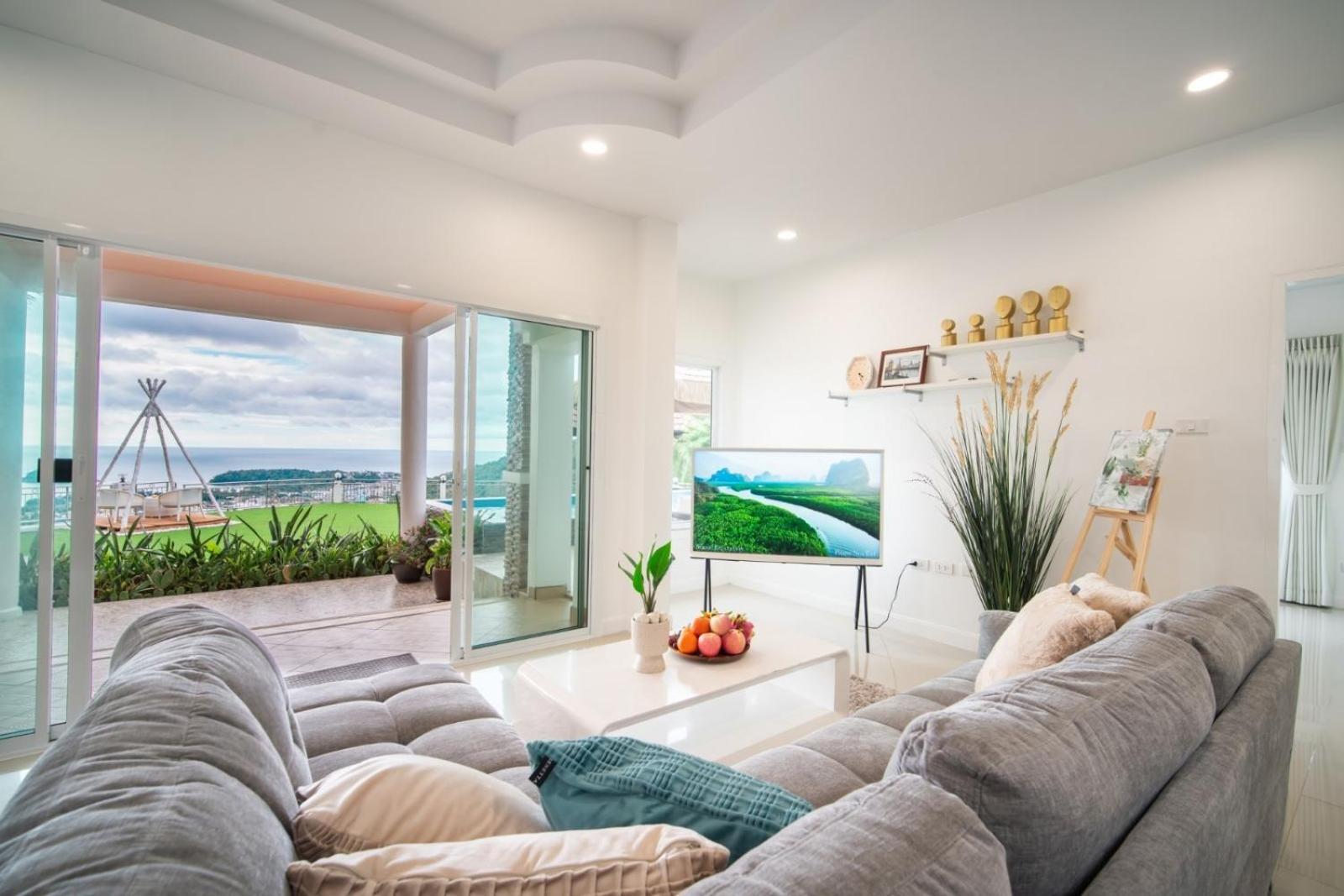 Villa Breathtaking Ocean View 4br Katabb With Infinity Pool In Tropical Paradise