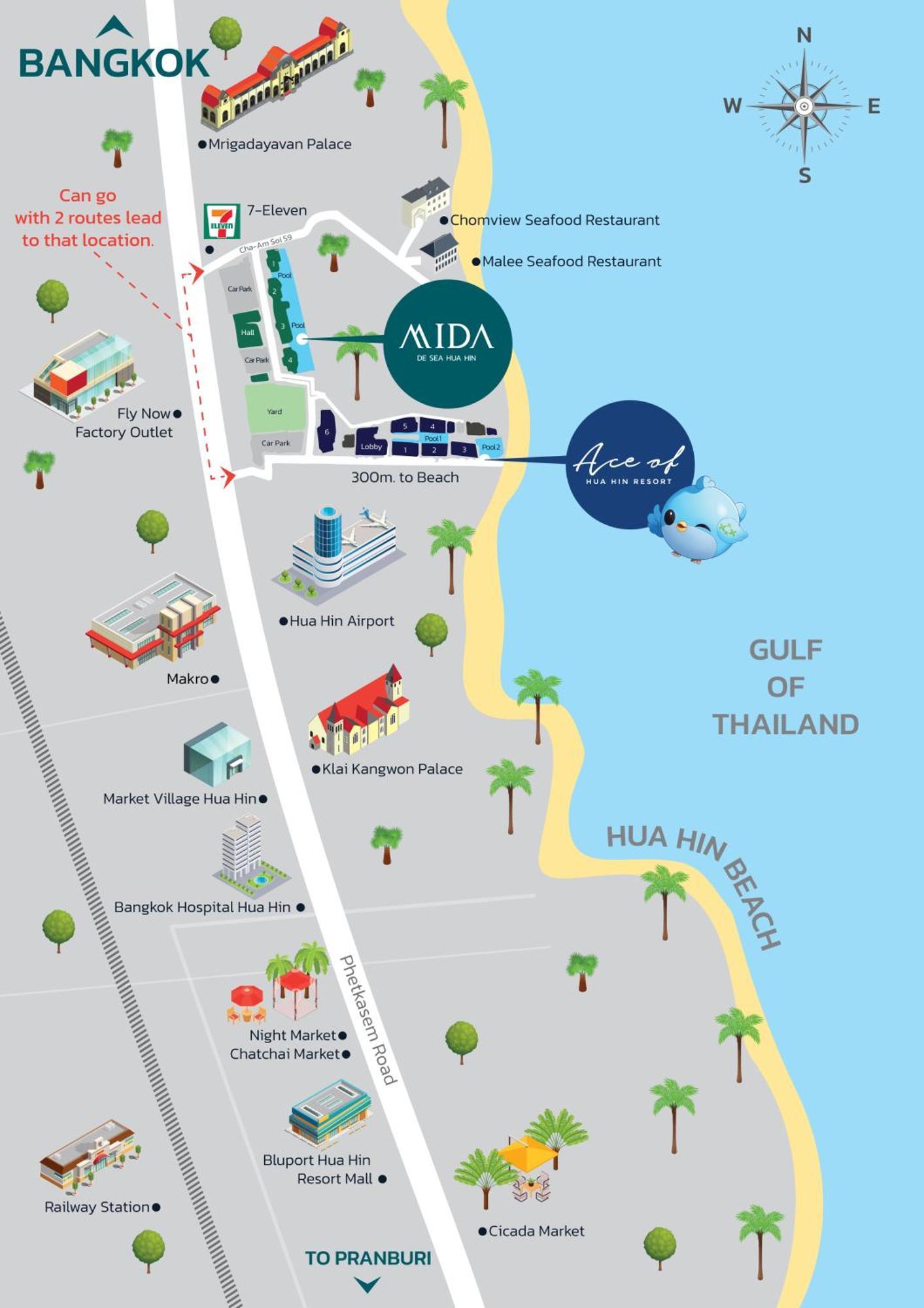 Hotel Mida De Sea Hua Hin - Sha 4*