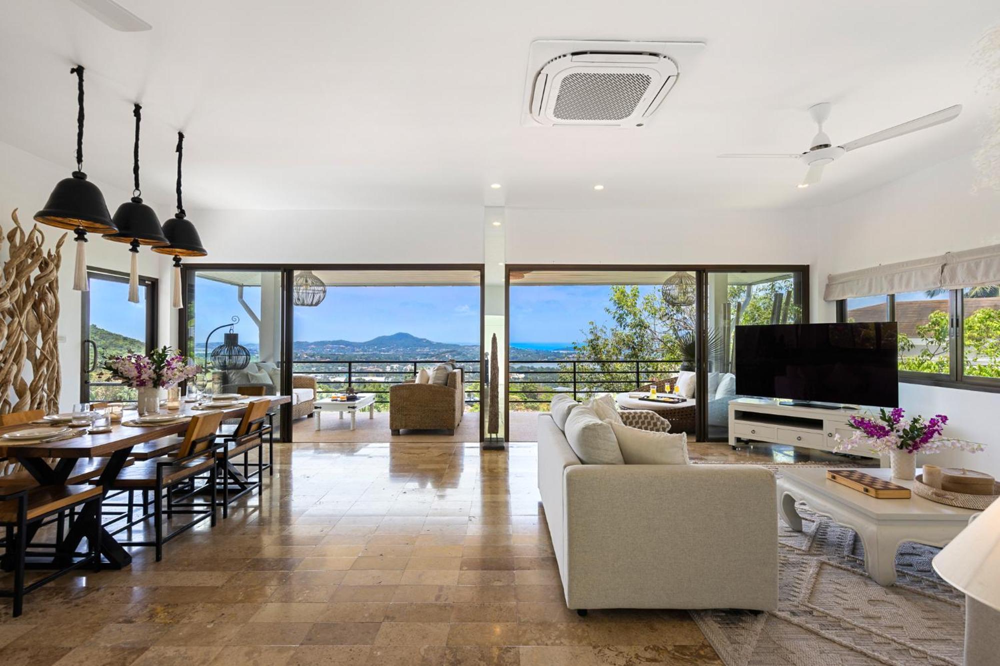 Villa Macha La 4br With Pool And & Sea View Amphoe Koksamui