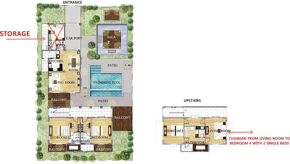 Large 4 Bed Short Walk To Maenam * Praia de Mae Nam