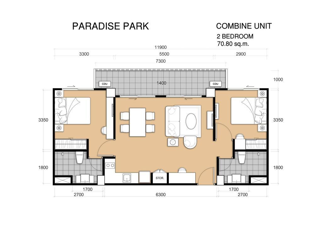 Paradise Park 810-811 Minimum 29 Nights Apartment