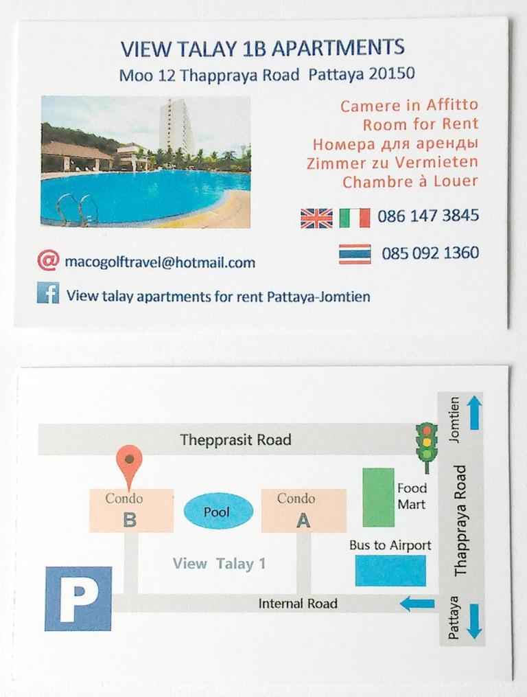 View Talay 1b Jomtien Apartamento *