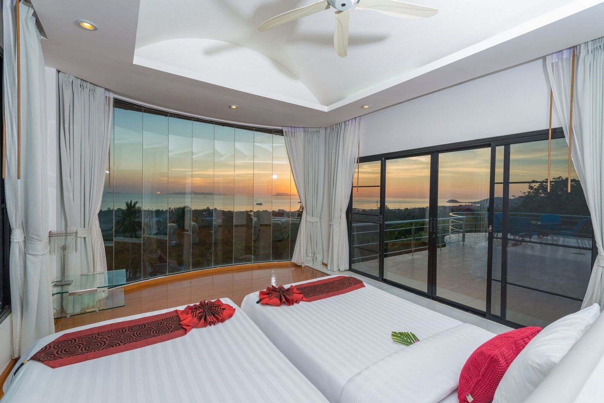 White Stone - Luxurious Sunset View 4 Bed Pool Villa Nathon