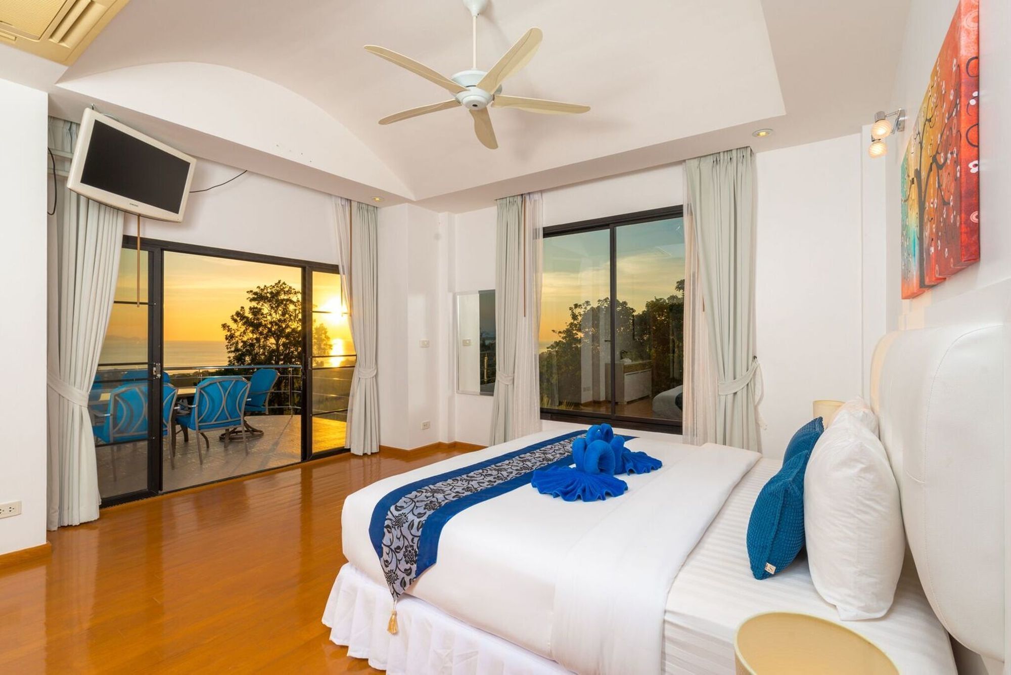 Villa White Stone - Luxurious Sunset View 4 Bed Pool Nathon