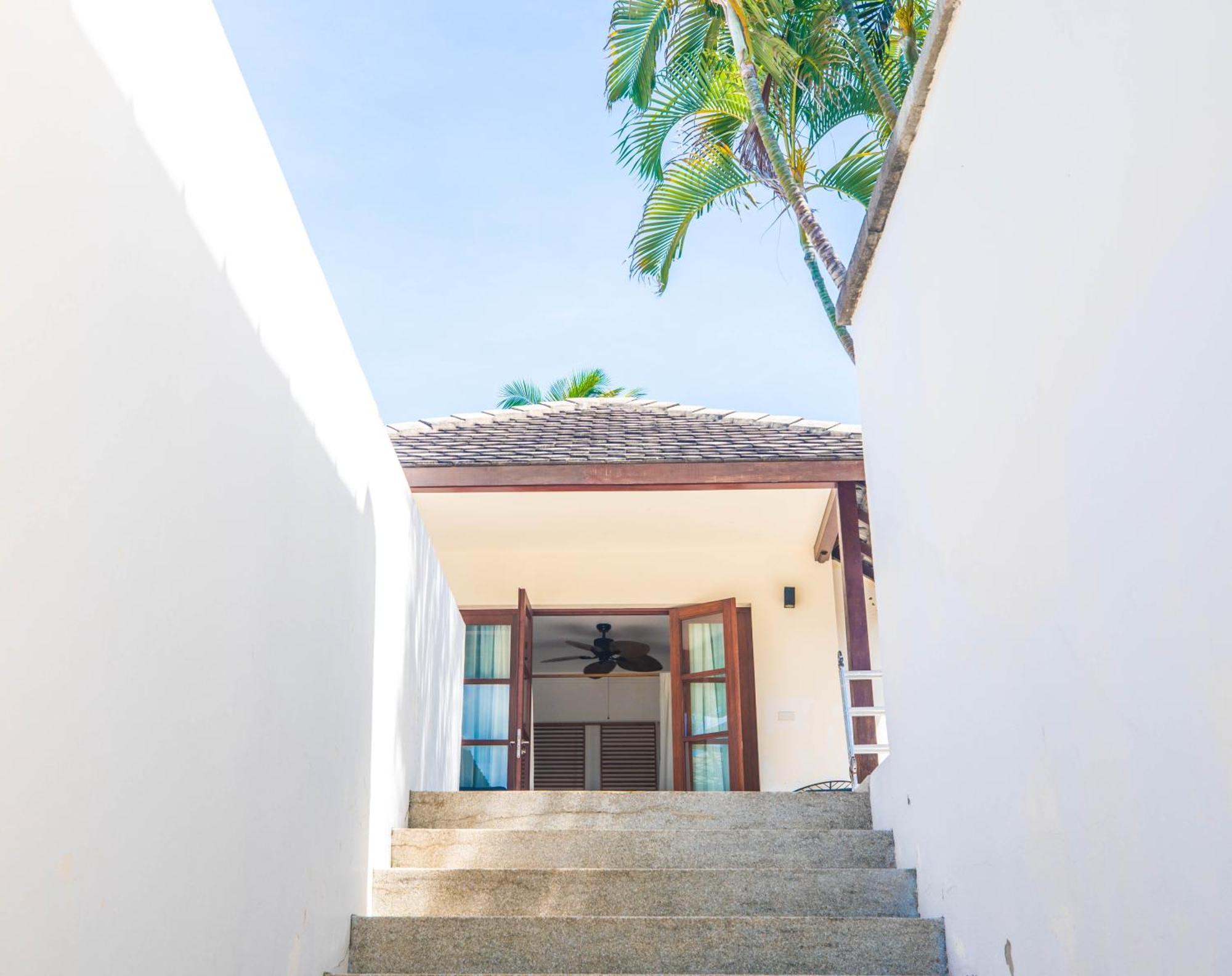 蓝星海边一线海景五卧室度假风别墅 * Koh Samui