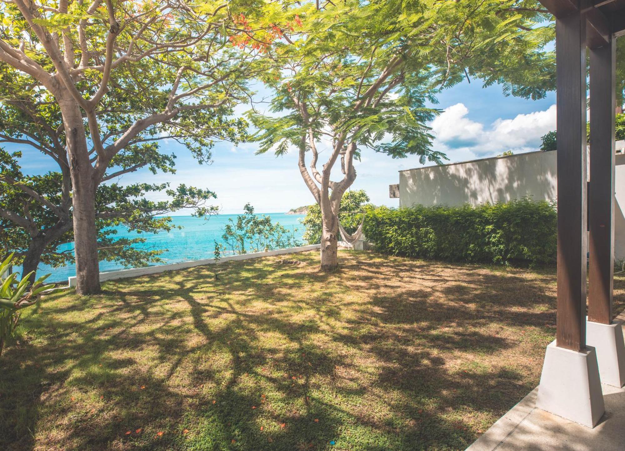 蓝星海边一线海景五卧室度假风别墅 * Koh Samui