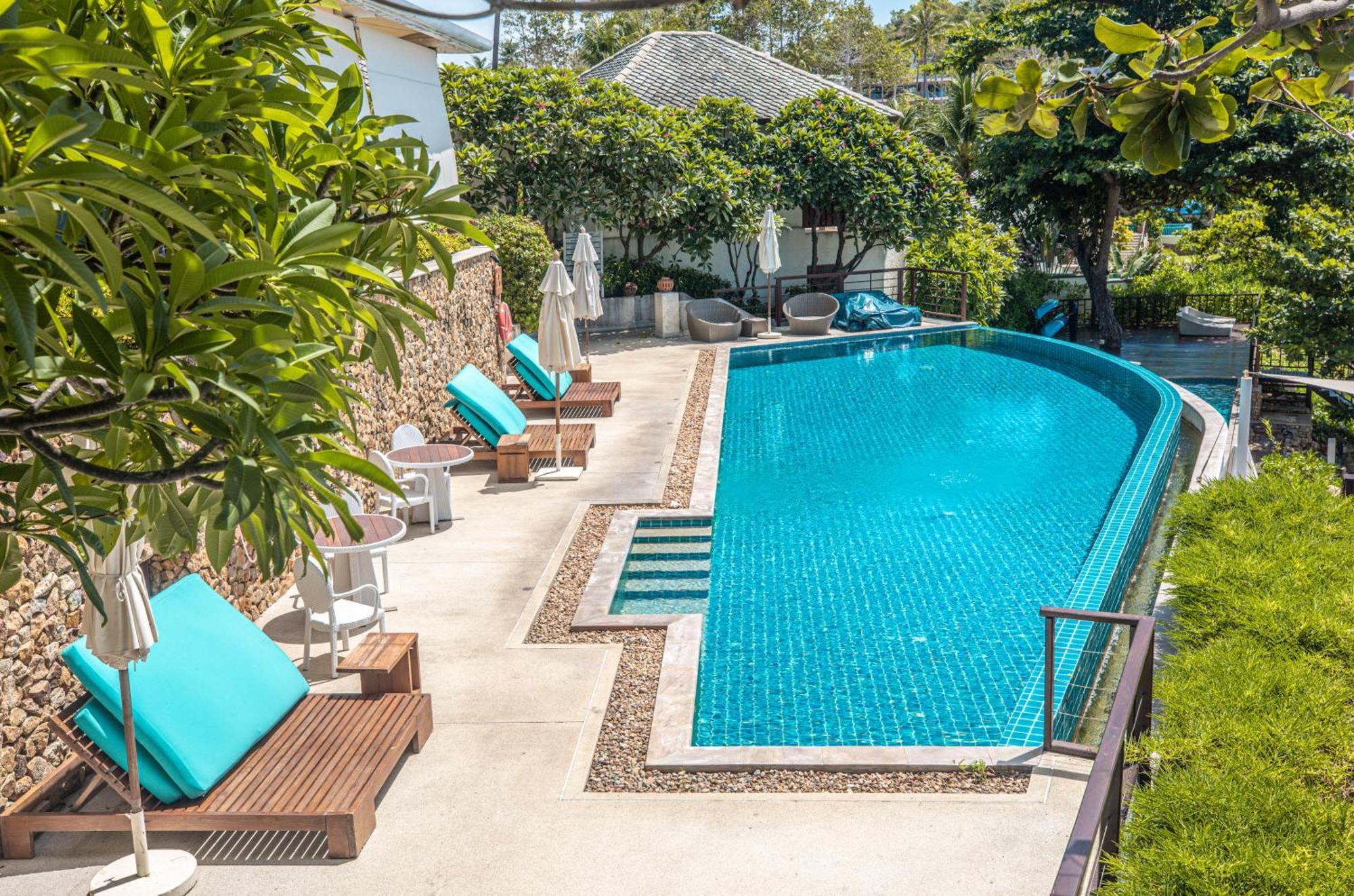 蓝星海边一线海景五卧室度假风别墅 * Koh Samui