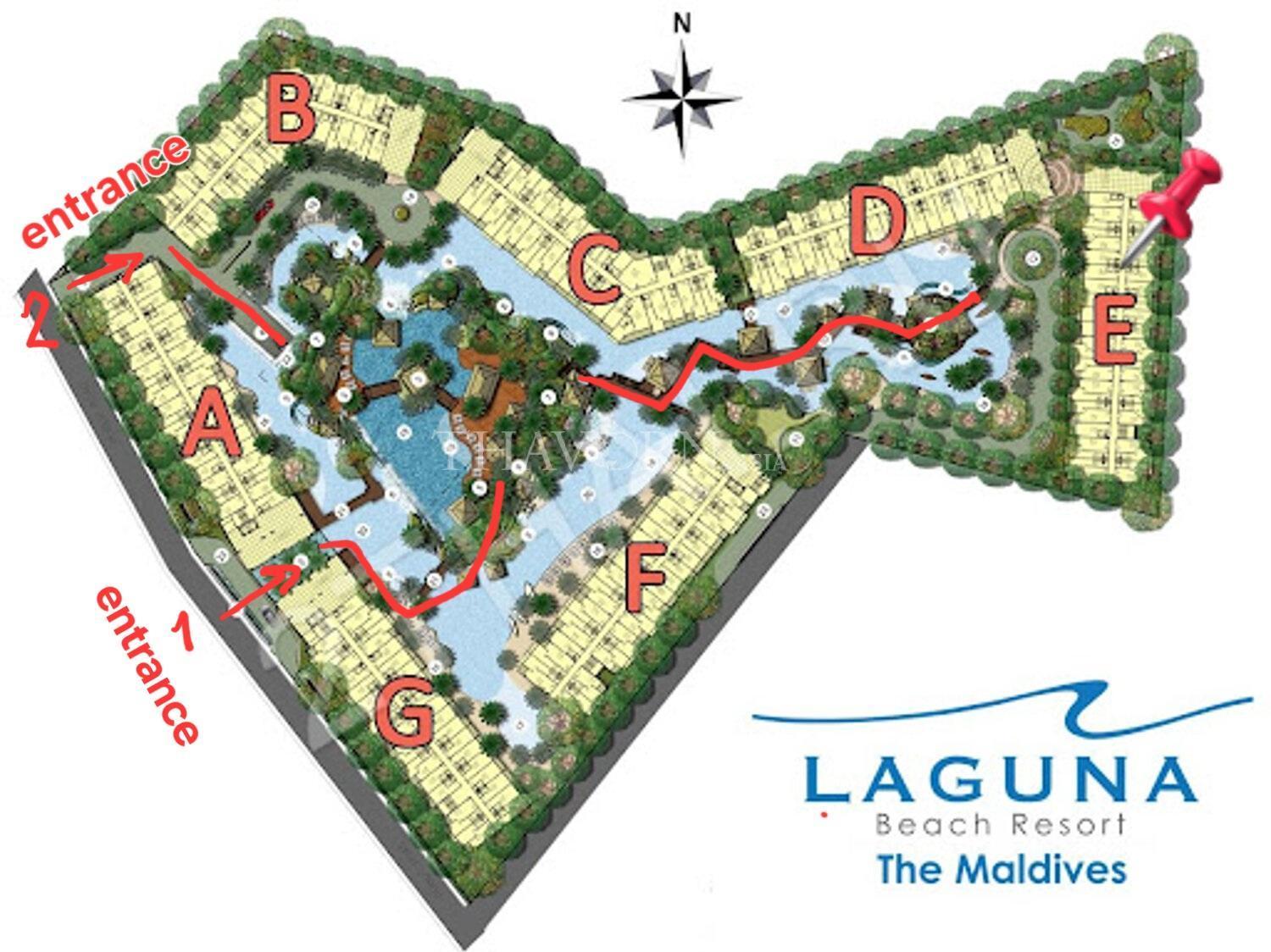 Laguna 3 The Maldives Pattaya Pool Access ลากูน่า บีช รีสอร์ต 3 พัทยา