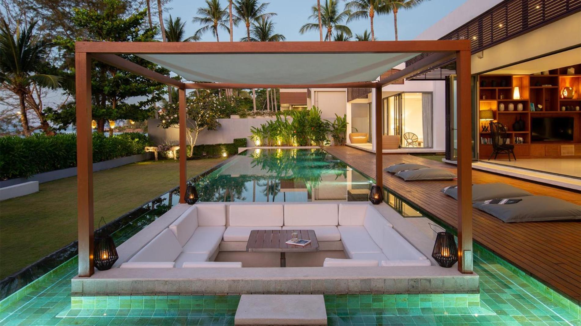 Absolute Luxury Malouna- Beachfront 6 Bedrooms 2 Kids Bunk Ban Bang Po