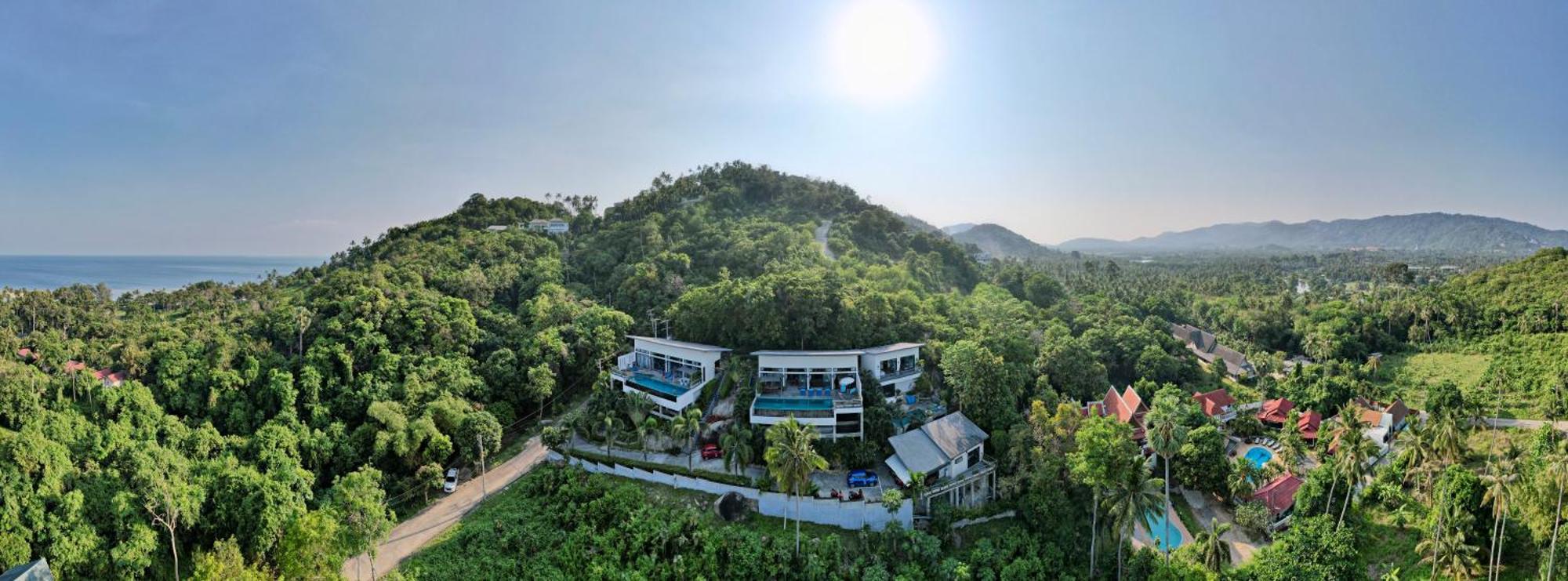 Ko Samui Seaview Pool Villa Paris With Car Villa Laem Set Beach