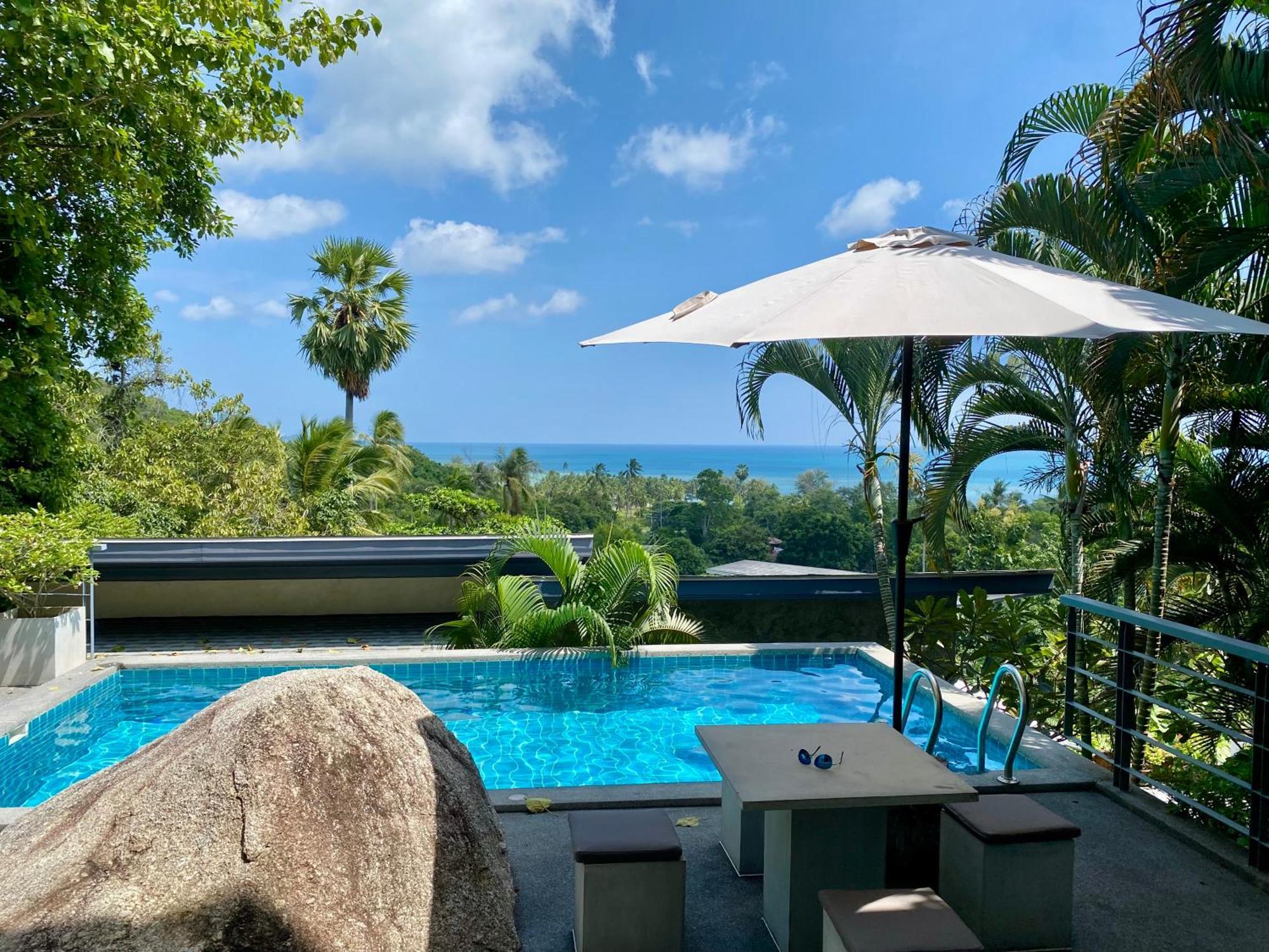 Ko Samui Seaview Pool Villa Paris With Car Villa Laem Set Beach