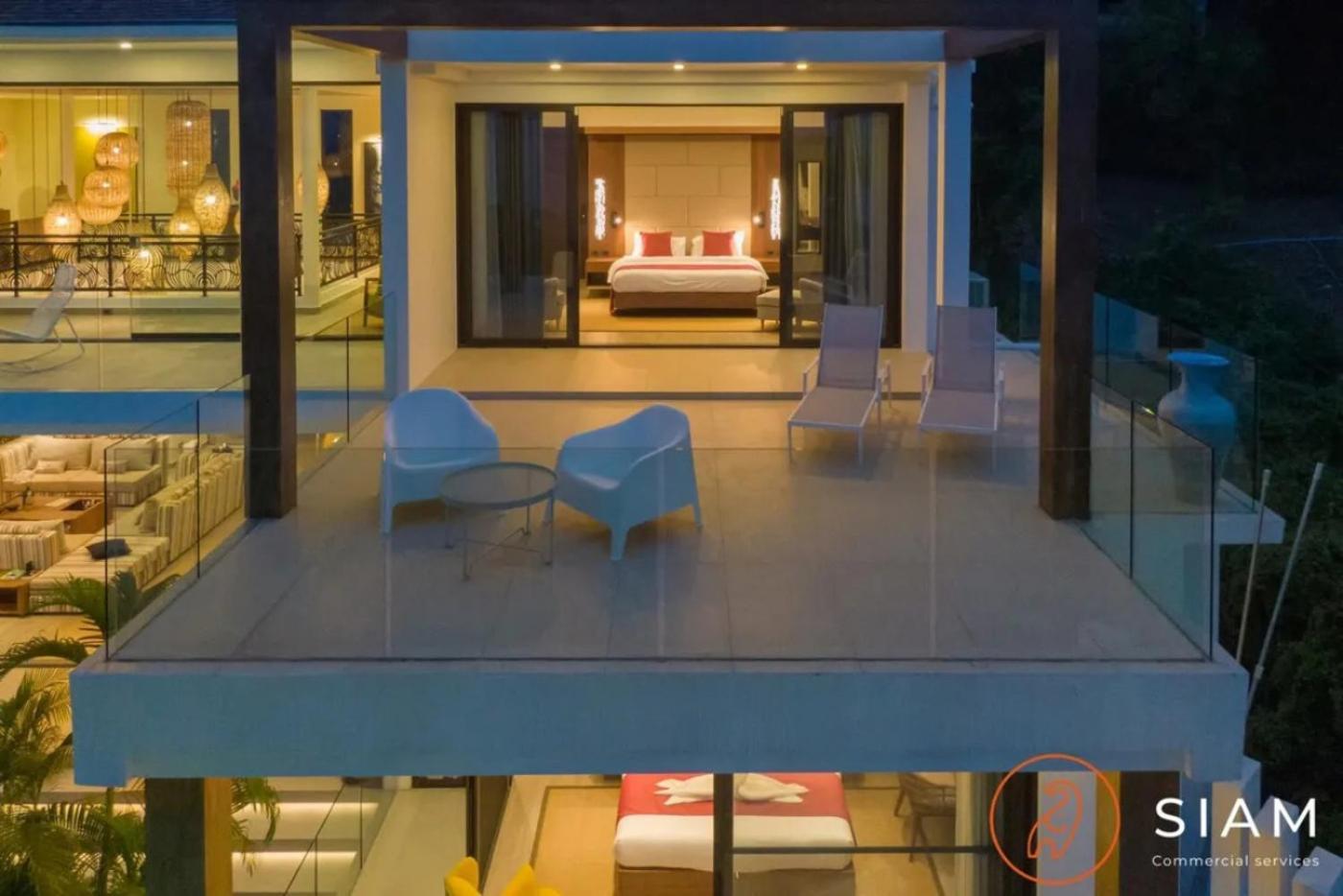Jungle Beach Villa Luxury 4 Bedroom Seaview Amphoe Koksamui