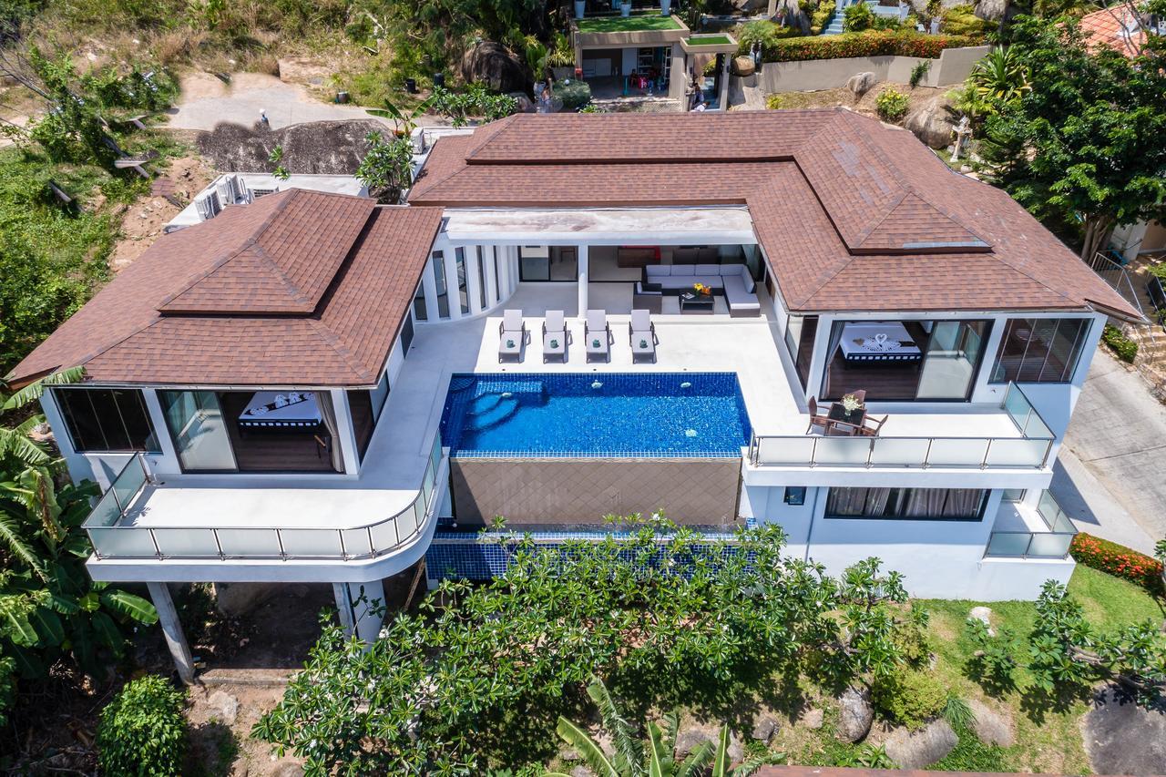 Sunny Banks - Modern Sea View 4 Bed Pool Villa *